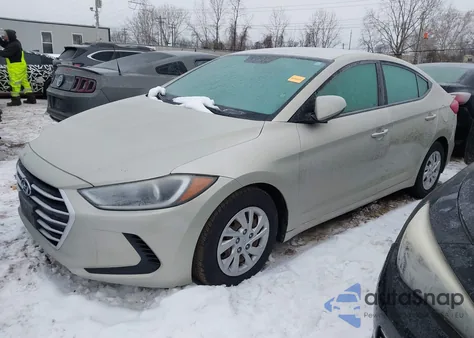 2017 Hyundai Elantra Se from USA, damaged, VIN 5NPD74LFXHH163371